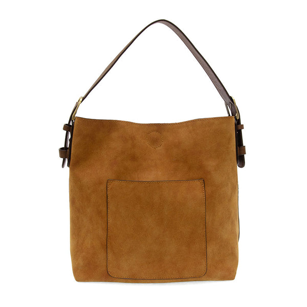 Rich Faux Suede Hobo Handbag