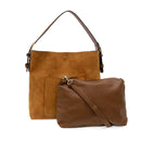 Rich Faux Suede Hobo Handbag