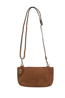 Faux Suede Mini Crossbody Wristlet Clutch