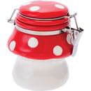 Mushroom Ceramic Jar with Clasp