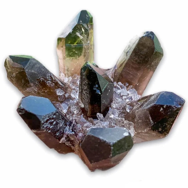 Smokey Quartz Point Flower