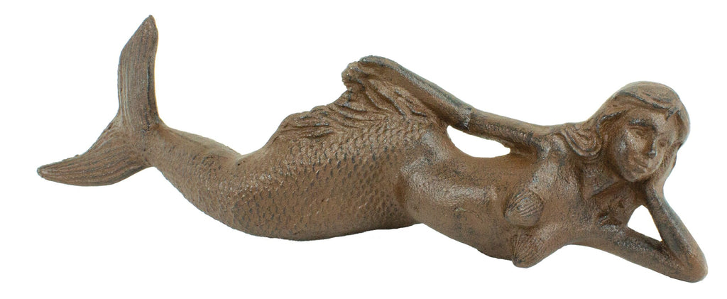 Large Laying Mermaid - Rust – Sunbeam General Store