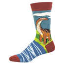 Brontosaurus Cotton Men's Crew Sock