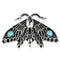 Adjustable Large Moth Ring