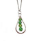 Banjara Collection Necklace – Silver Teardrop and Aventurine Beads
