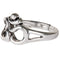 Om Burnished Silver Adjustable Ring