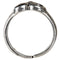 Om Burnished Silver Adjustable Ring