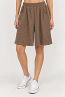 Corduroy Oversized Shorts W/ Pockets