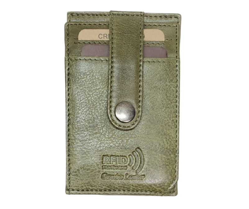 Genuine Leather "Reagan" Card Wallet