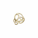 Gold Peace Sign Ring
