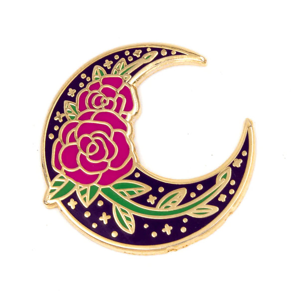 Rose Moon Pin