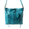 Mika Saddle Bucket Bag In Blue