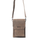 Padrina Trail Leather Bag- Dark Brown