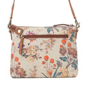Myra Wildflower Trail Cotton & Leather Crossbody Bag in Sunlit Bloom