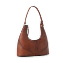 Zidana Winchester Loop Vegetable Tanned Leather Shoulder Bag - Maple Glaze