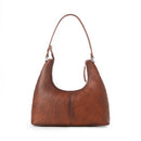Zidana Winchester Loop Vegetable Tanned Leather Shoulder Bag - Maple Glaze