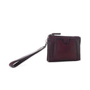 Zidana Bandera Ridge Vegetable-Tanned Leather Wristlet - Dusty Rose