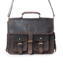 Dust Creek Leather Laptop Bag- Saddle Ember