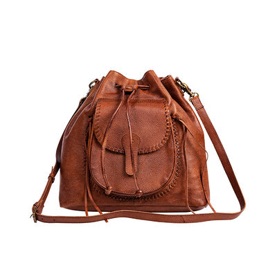 McKennon Trail Leather Bucket Bag