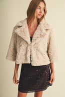Short Slv Fur Jacket