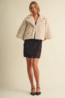 Short Slv Fur Jacket