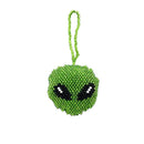 Seed Bead Alien Head Ornament