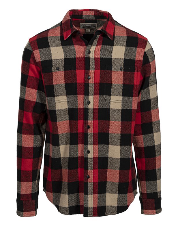 Plaid Cotton Flannel Shirt