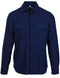 Long Sleeve Lightweight Cotton Shirt - Indigo