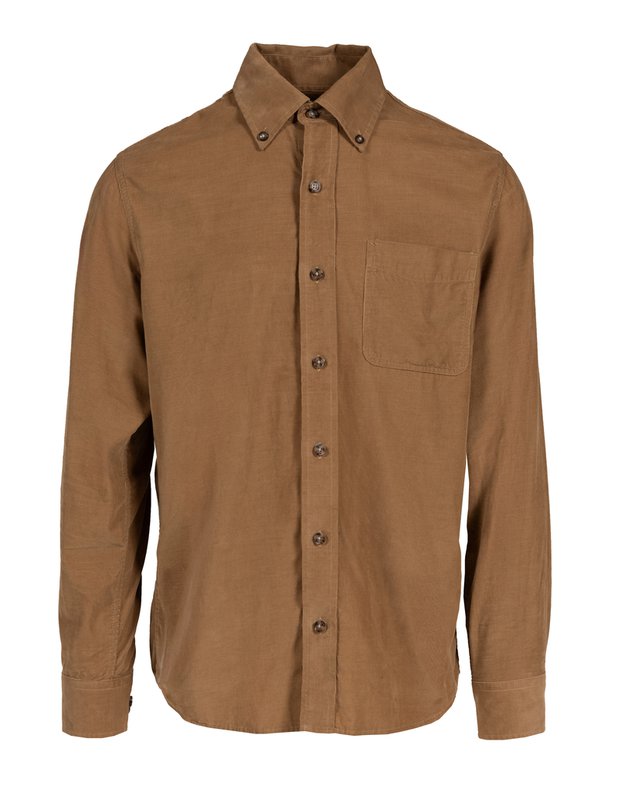 Pinwale Cotton Corduroy Button Down Shirt