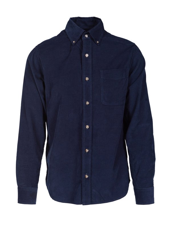 Pinwale Cotton Corduroy Button Down Shirt