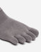 5 Toe Sock - No Show - Grey