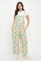Whimsy Botanical Rainforest Print Overalls
