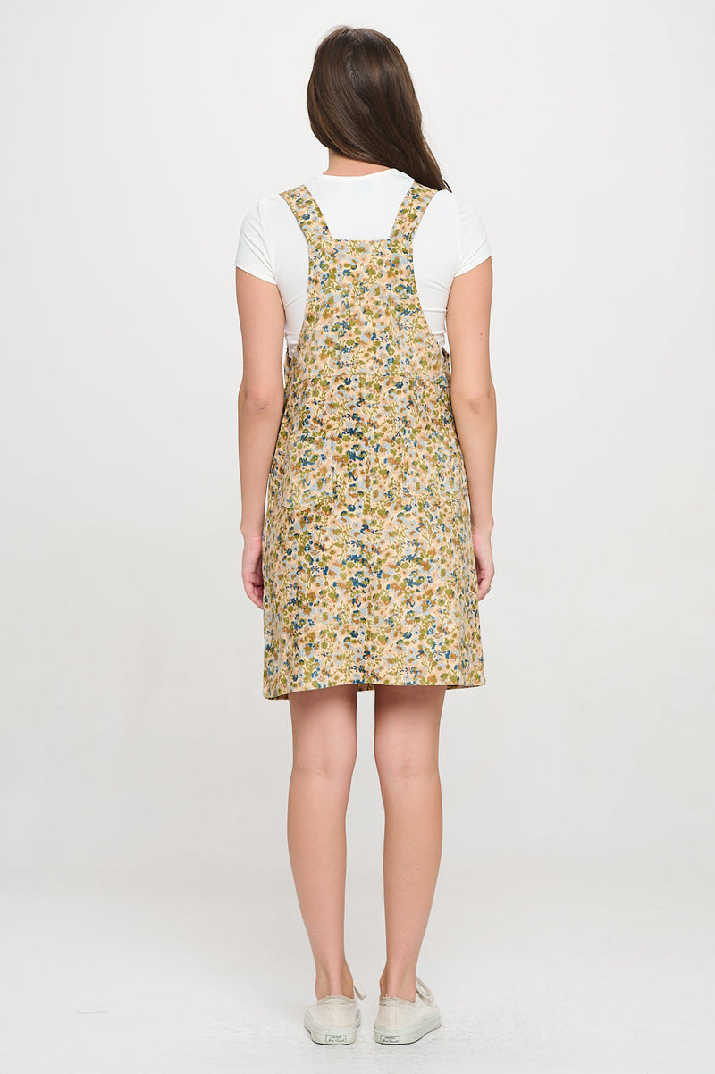 Colorful Blooming Meadow Corduroy Skirtall