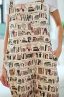 Vintage Library Print Overalls