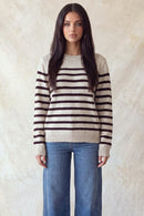 Long Sleeve Striped Sweater Top