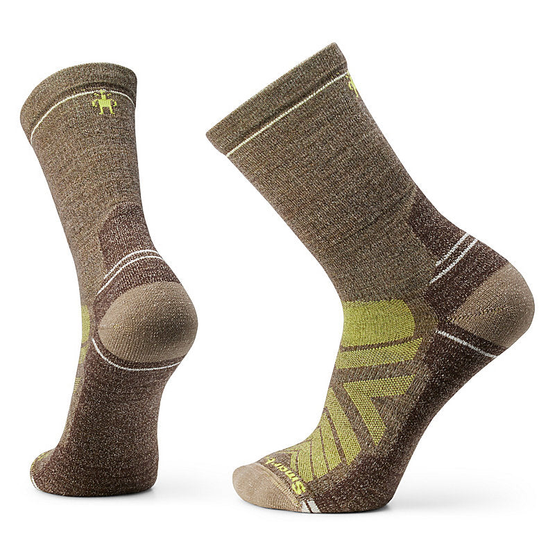 Hike Light Cushion Crew Socks - Military Olive-Fossil