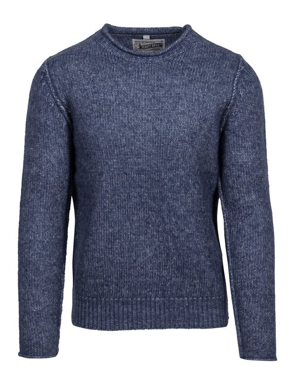 Men's Rolled Edge Sweater - Navy