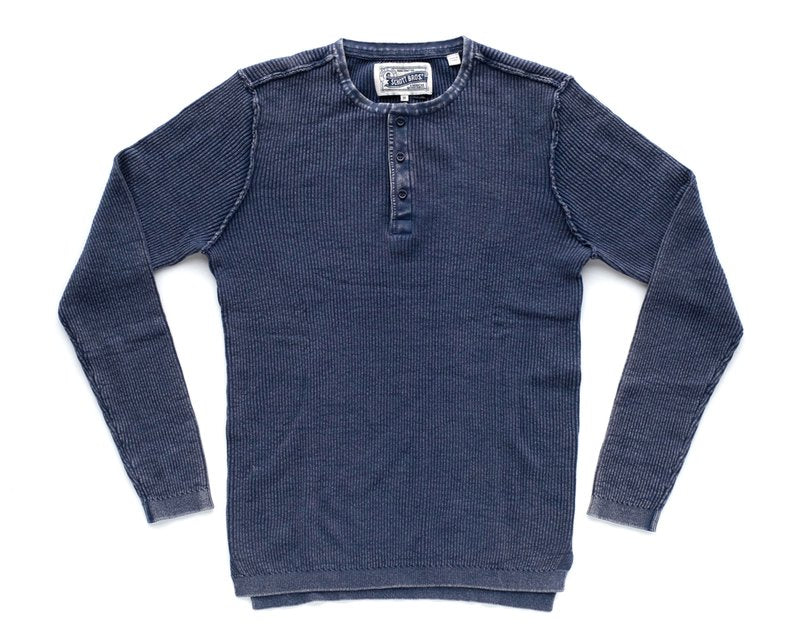 Stonewashed Henley Sweater
