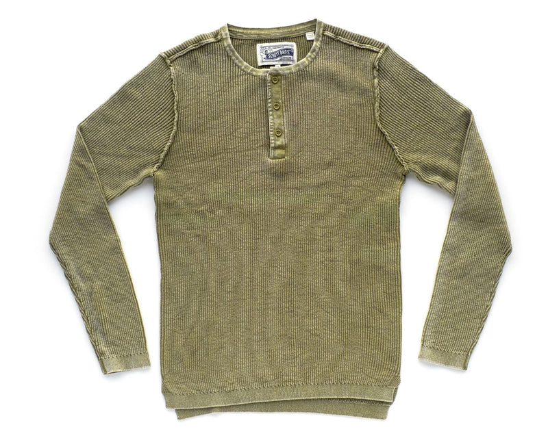Stonewashed Henley Sweater