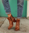 Bia Ankle Bootie - Tan Dip Dye