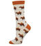 Capybara Orange Womens Sock - Ivory
