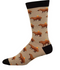 Capybara Orange Mens Socks - Hemp Heather
