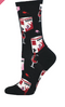 Fine Like Boxed Wine Women's Socks - Black