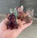 Flourite Gemstone French Bulldog
