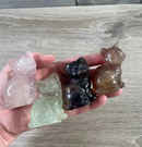 Flourite Gemstone Cat