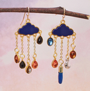 Rainy Day Gold Celestial Drop Earrings