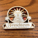 Wooden Frenchtown Sun Magnet