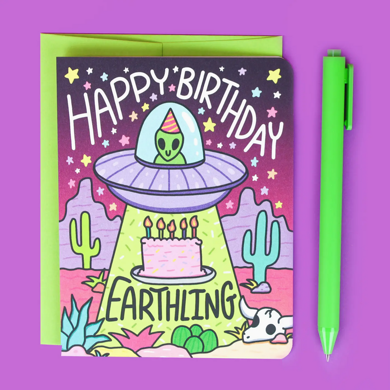 Happy Birthday Earthling Card