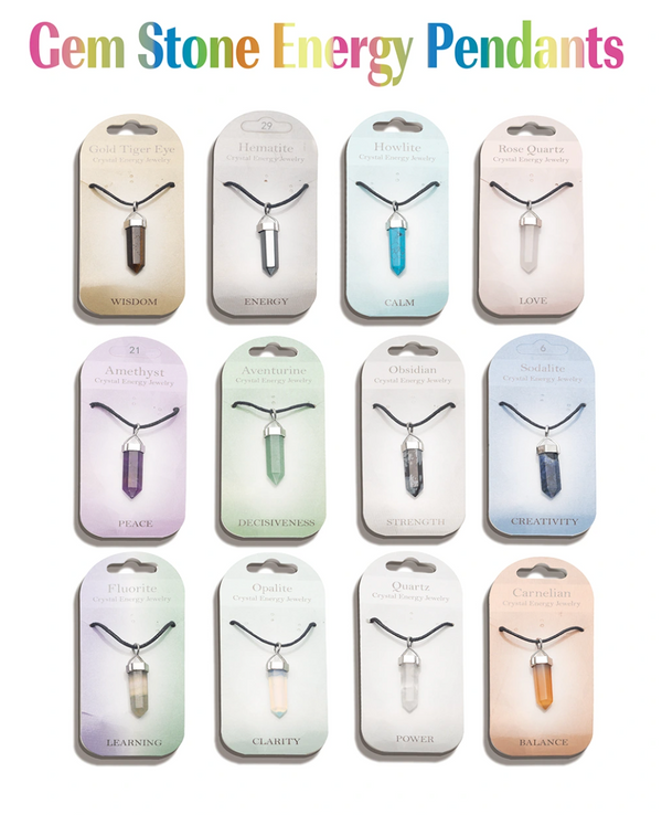 Gem Stone Energy Pendants