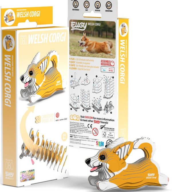 3D Welsh Corgi Puzzle